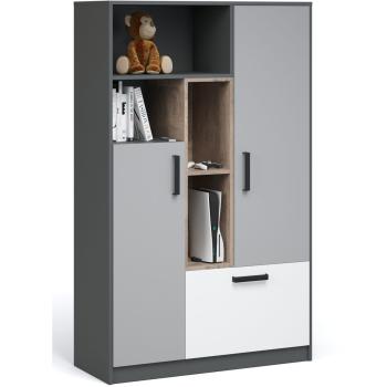 Антрацит/Дуб эндгрейн/Шиншилла/Белый