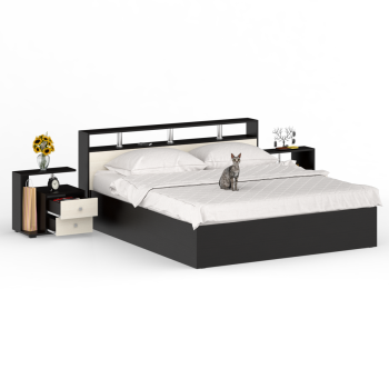 Кровать СВК Камелия 1800 + две тумбы