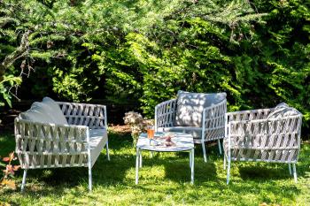 Лаунж-зона 4-местная плетеная из роупа (веревки) 4sis Диего