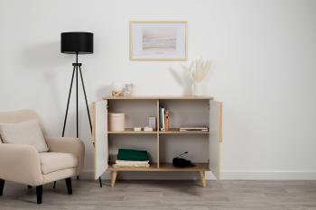 Комод Моби Току 16.230.04 Гикори Рокфорд Натуральный KO86 PW Белый PE шагрень