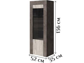 Шкаф с витриной КМК Лондон 1Д 0467.21