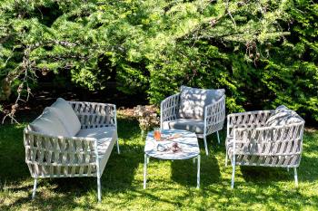 Лаунж-зона 4-местная плетеная из роупа (веревки) 4sis Диего