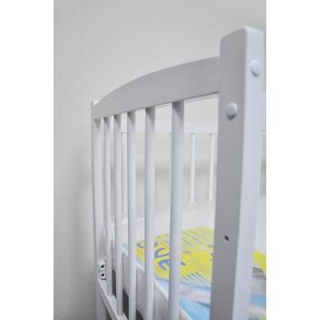 Детская кроватка колесо-качалка Массив Беби-1