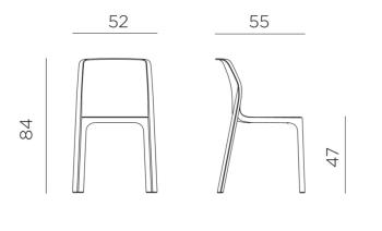 Стул пластиковый Nardi Bit