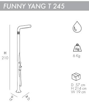 Душ уличный Arkema Funny Yang T 245