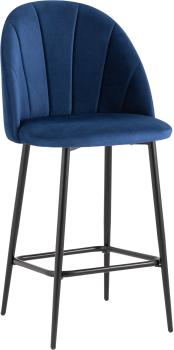 Велюр синий