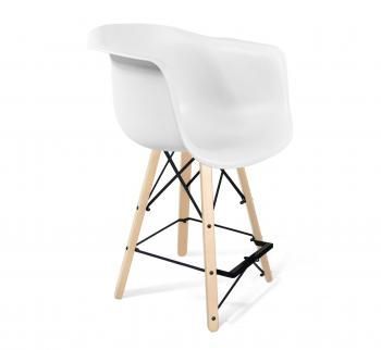 Белый/Прозрачный лак/Черный