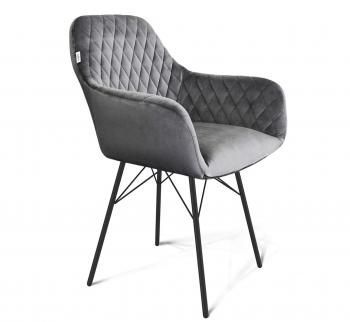 угольно-серый/чёрный муар