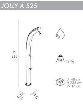 Душ уличный ReeHouse Jolly A 525