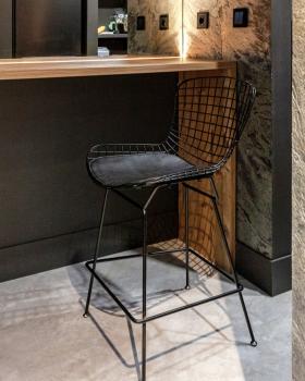 Стул полубарный с низкой спинкой STOOL GROUP Bertoia