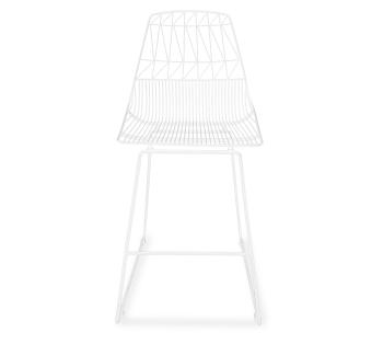 Стул полубарный SHT-S125-CN1 белый/белый (Р)