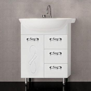 Тумба Style Line Венеция 65 (3 ящ.) под умывальник Балтика 65 + Умывальник Балтика 65