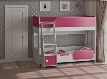 Белый/розовый