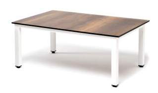 Каркас белый, столешницы дуб