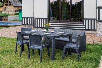 Цвет пластика:графит/Цвет подушек:графит