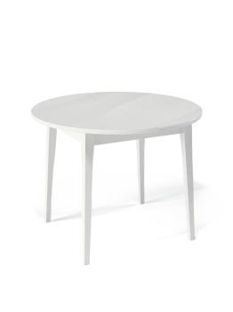 Белый/стекло белое глянец