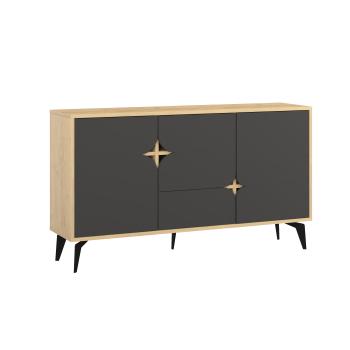 Дуб/Темно-серый