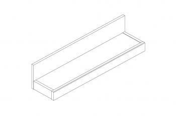 Полка навесная Анрэкс ВТ JAGGER