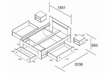 Кровать Столлайн Стелла 180
