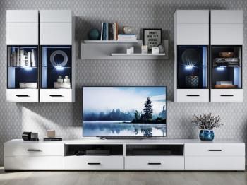 Пенал-витрина Империал Йорк навесная (01), ЛВ