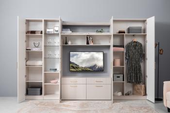 Шкаф для одежды Моби Ричфорд 16.327.02 5981 BS Моно керамика D166-2 ПВХ