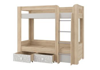 Кровать 2-х ярусная с двумя ящиками (МИККИ) Гранд Кволити 4-2010