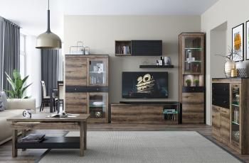 Шкаф с витриной Анрэкс 1V1D1SN JAGGER