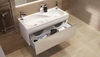 Тумба подвесная с раковиной VELVEX Otto 100