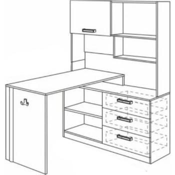 Стол компьютерный Ника Walker М7