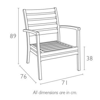 Кресло пластиковое Siesta Contract Artemis