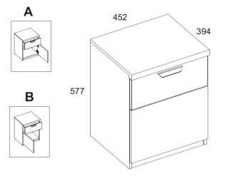 Тумба Анрэкс MODERN 1D1S