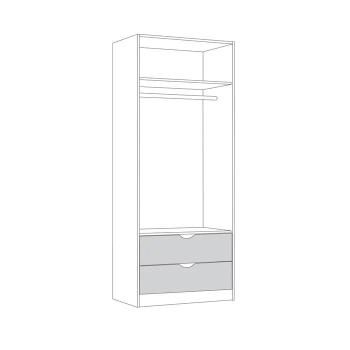 Шкаф для одежды Mobi Уна 13.327 + 13.327 Шкаф для одежды