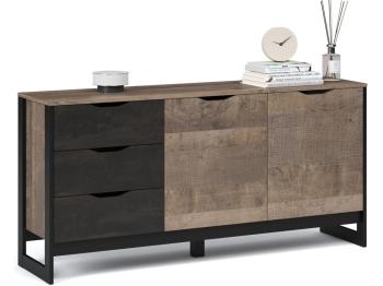 Дуб гранж песочный/Железный камень