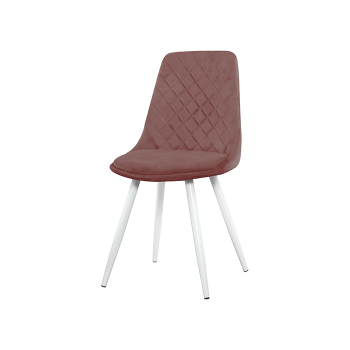 Опоры белые/Велюр коричневый нюд