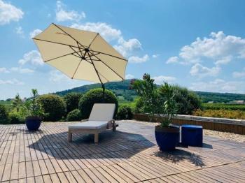 Шезлонг деревянный с матрасом Reehouse Rimini