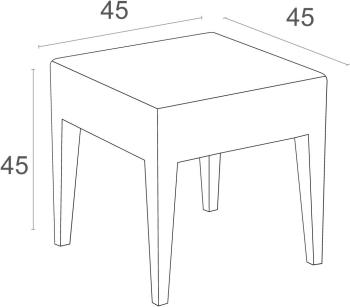 Комплект пластиковой мебели Siesta Balcony Set Miami Ibiza