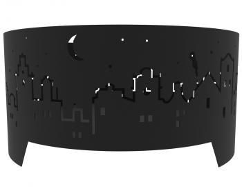 Костровая чаша Просто Огонь Ночной город Медиум