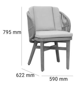 Комплект деревянной мебели Tagliamento Mali DINNER1