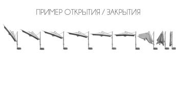 Зонт профессиональный THEUMBRELA SEMSIYE EVI Banana Plus 3000х4000