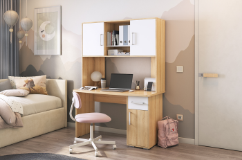 дуб сонома/белый