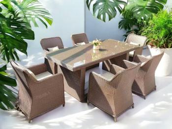 Стол плетеный обеденный Tagliamento Barcelona