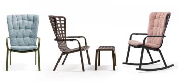 Лаунж-кресло пластиковое с подушкой Nardi Folio