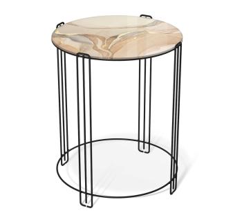 дымчатый топаз/черный муар