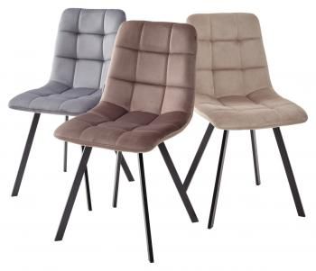 Стул M-City Chilli Square велюр, черный каркас