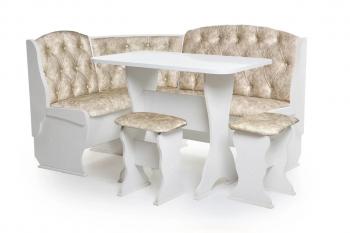 Белый/Велюр латте