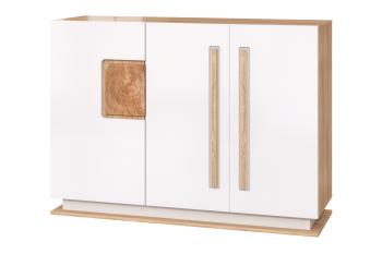 Дуб сонома/Белый глянец