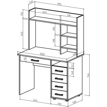 Письменный стол МФ Владимир Остин-11Я