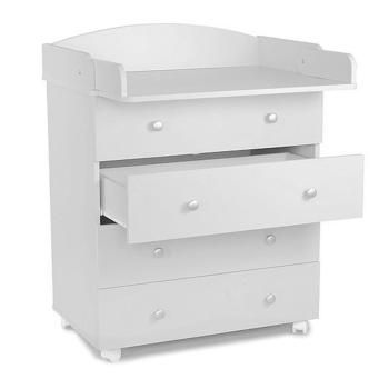 Комод СКВ со съёмным пеленальным столиком 4 ящика, Арт. 700061