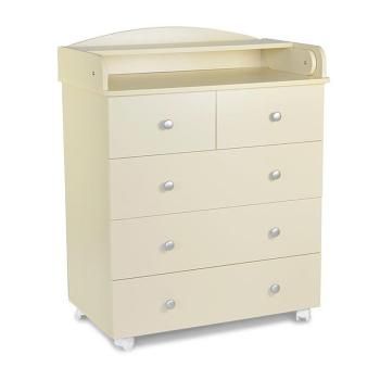Комод СКВ со съёмным пеленальным столиком 5 ящиков, Арт. 700159