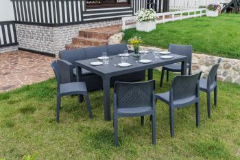 Цвет пластика:графит/Цвет подушек:графит